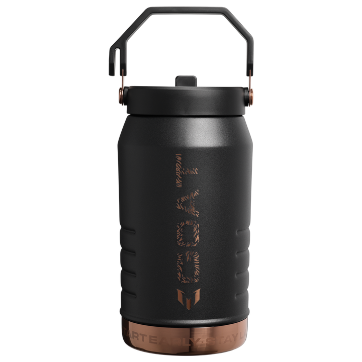 Messi x Stanley 1913 IceFLow™ Flip Straw Jug GOAT Black | 1.9L