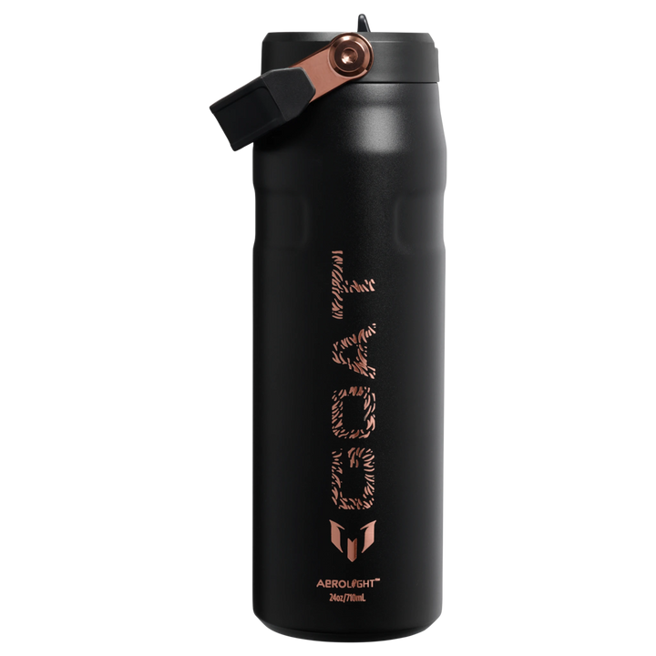 Messi x Stanley 1913 IceFLow™ Flip Straw 2.0 Bottle GOAT Black | 709ML