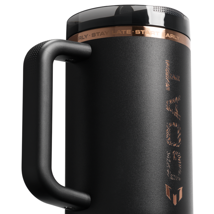 Messi x Stanley 1913 Quencher ProTour Flip Straw Tumbler GOAT Black | 1.1L