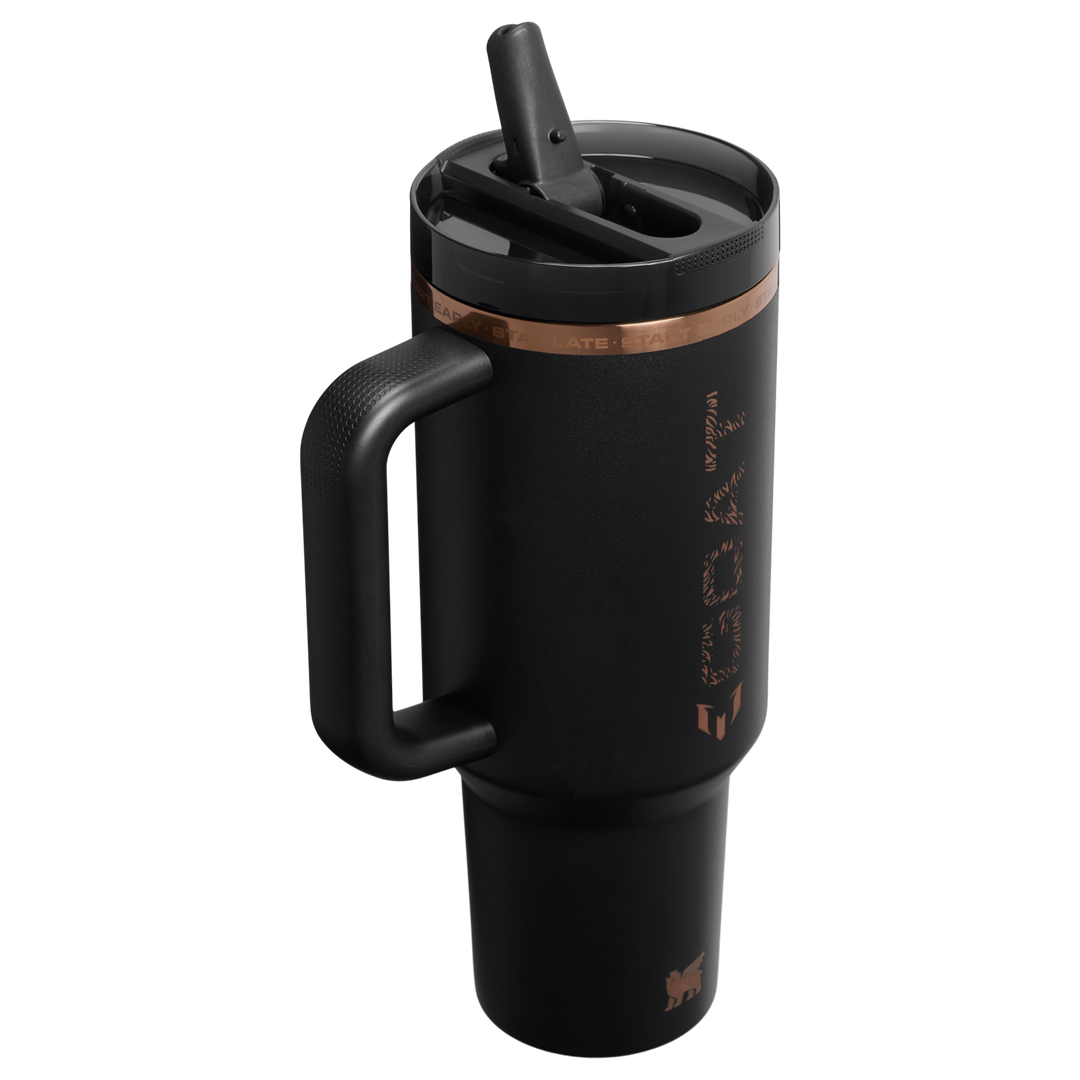 Messi x Stanley 1913 Quencher ProTour Flip Straw Tumbler GOAT Black | 1.1L