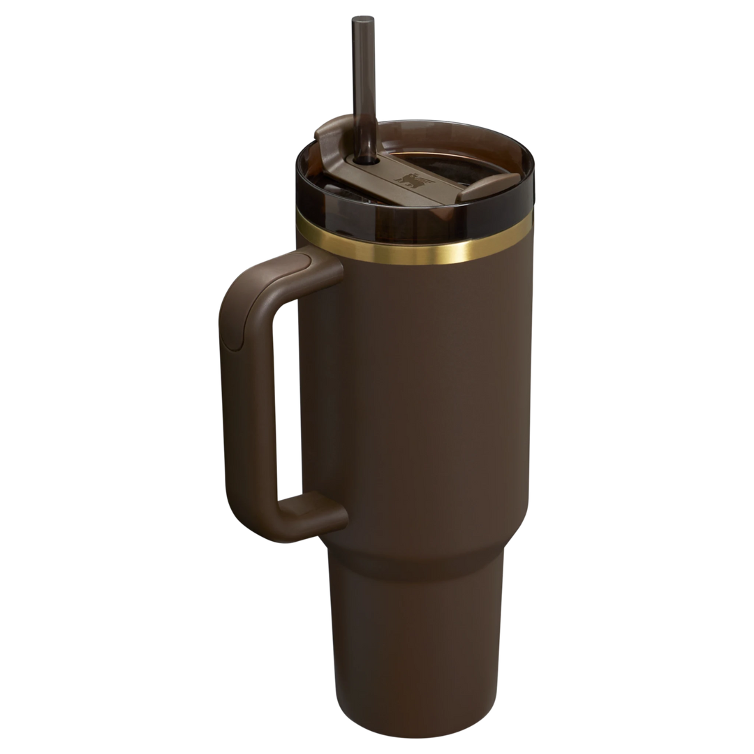 The Quencher H2.0 Flowstate™ Tumbler Chocolate Gold | 1.1L