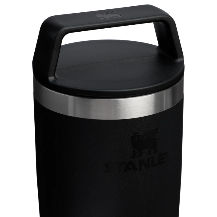 Stanley 1913 México black stainless steel travel mug with handle and leak-proof lid, 473ml