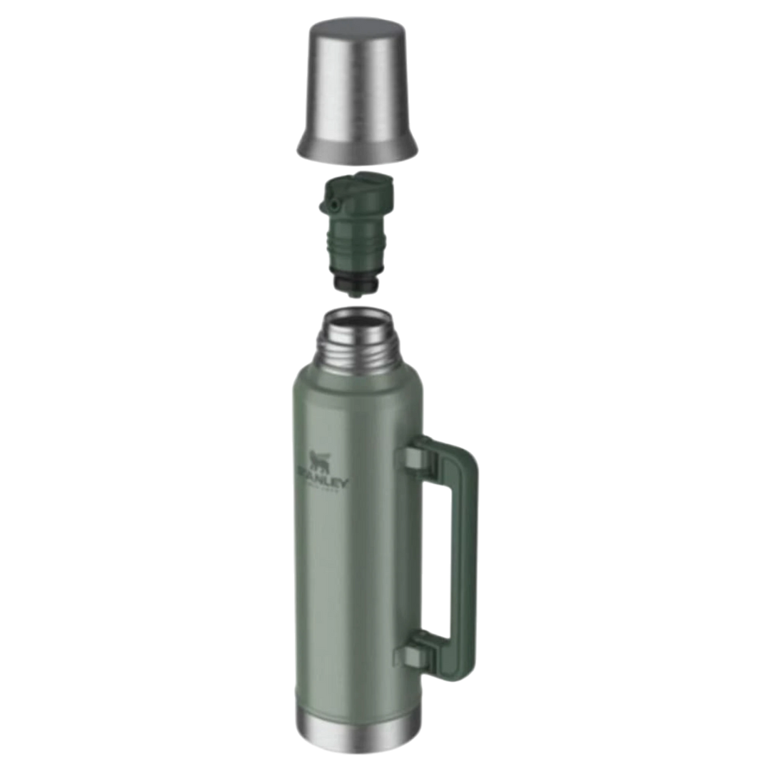 Termo Stanley 1913 México Classic Mate System de 1.6L en color verde con tapa y tapón desmontables