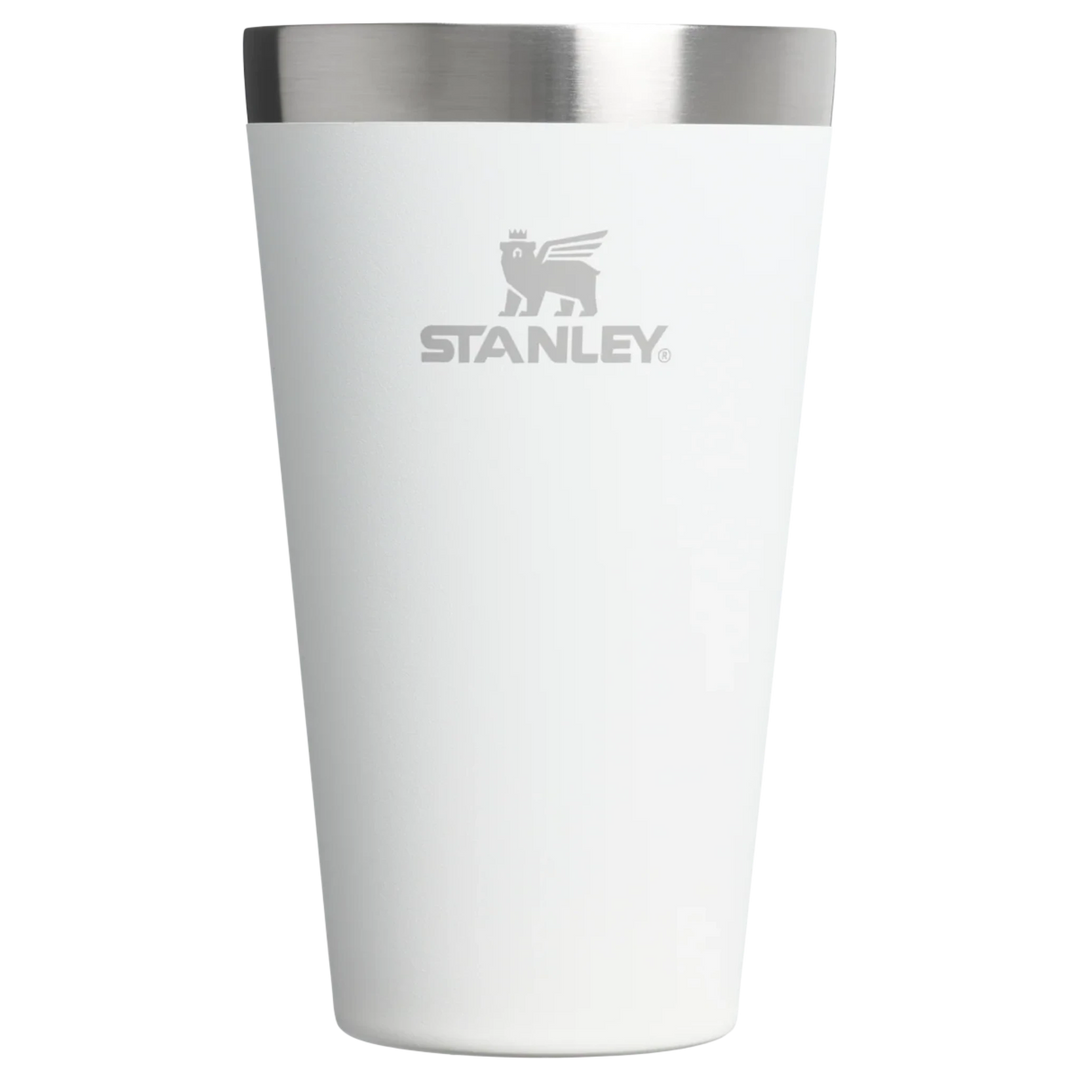 Vaso cervecero Stanley 1913 México Adventure apilable de acero inoxidable blanco con aislamiento al vacío