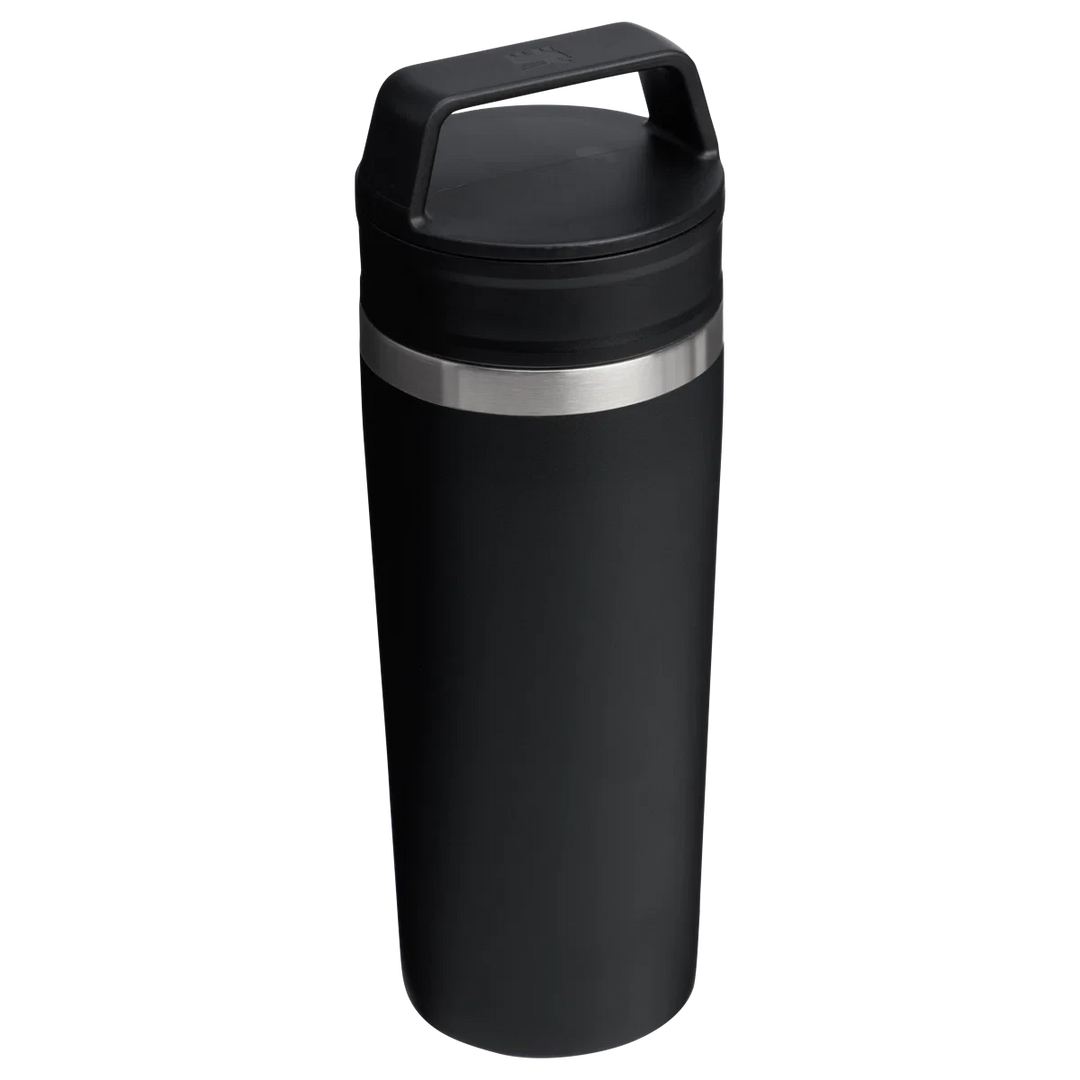 Stanley 1913 México black stainless steel travel mug with handle and leak-proof lid, 473ml