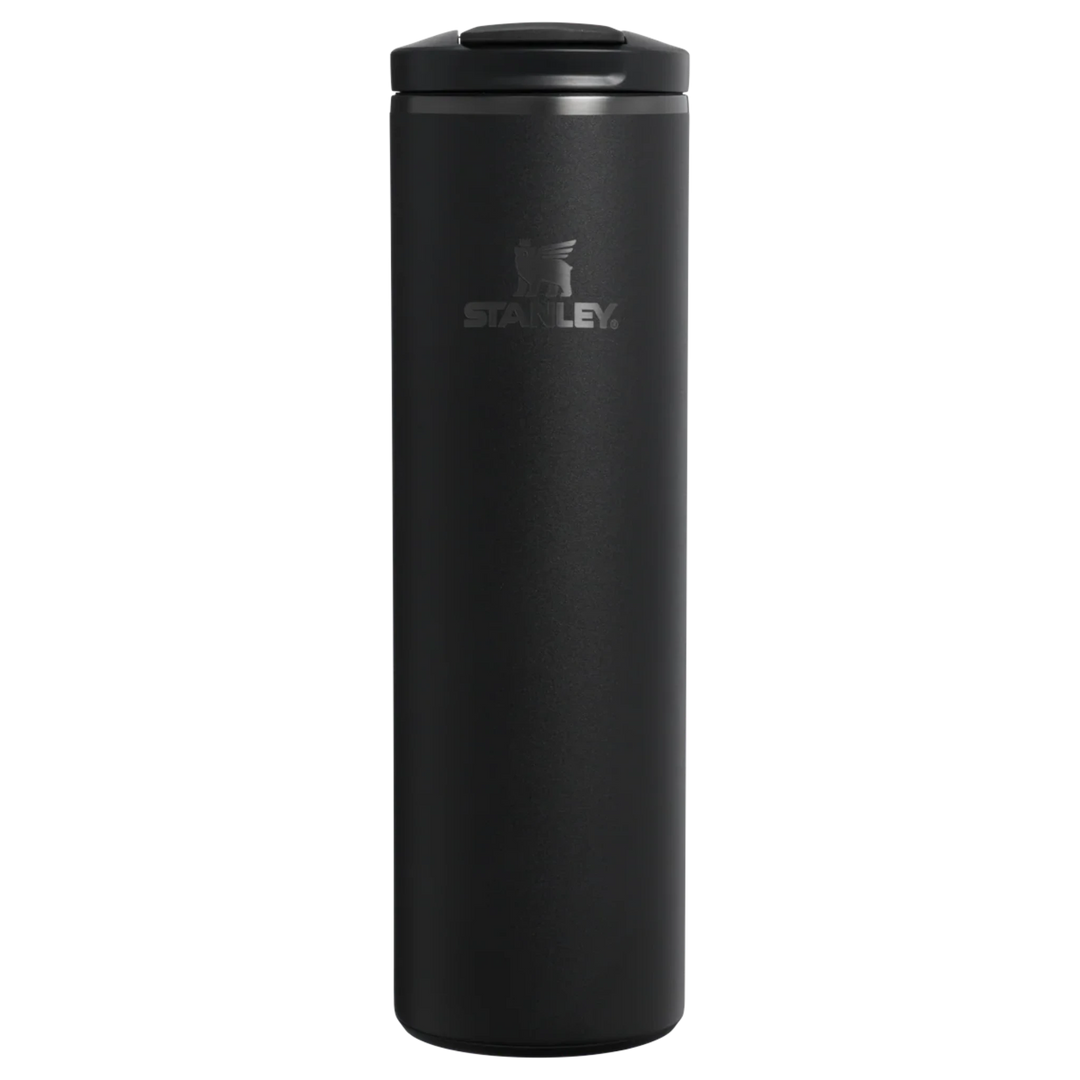 Stanley 1913 México black stainless steel 590ml travel mug with flip-top lid, leak-proof and insulated.