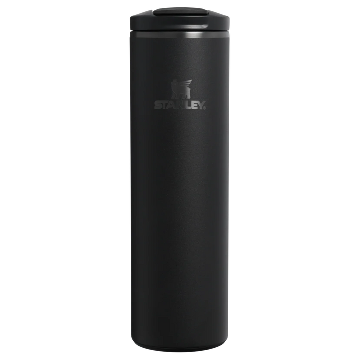 Stanley 1913 México black stainless steel 590ml travel mug with flip-top lid, leak-proof and insulated.