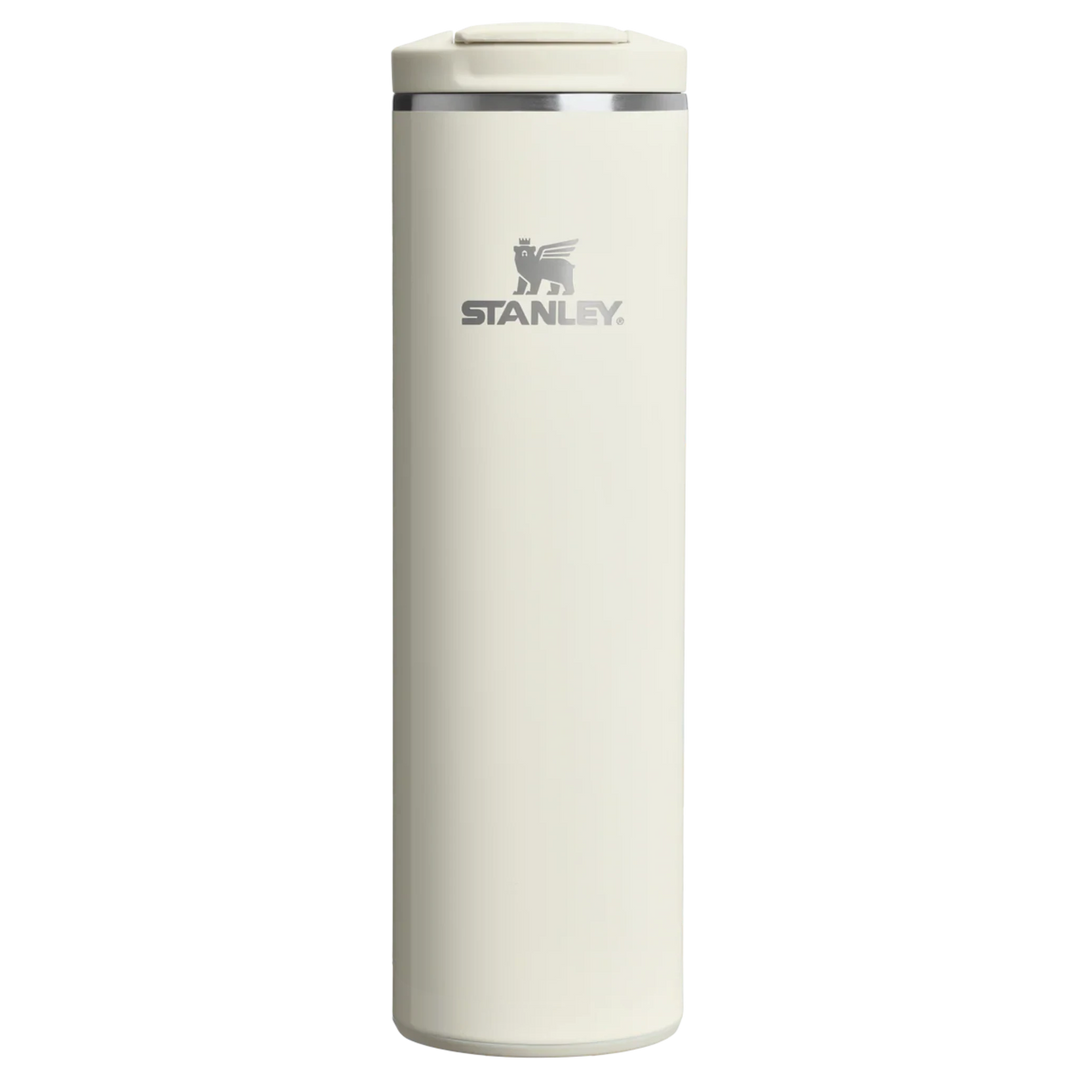 Stanley 1913 México cream 590ml Transit Flip Top mug, made of stainless steel with vacuum insulation and leak-proof lid.