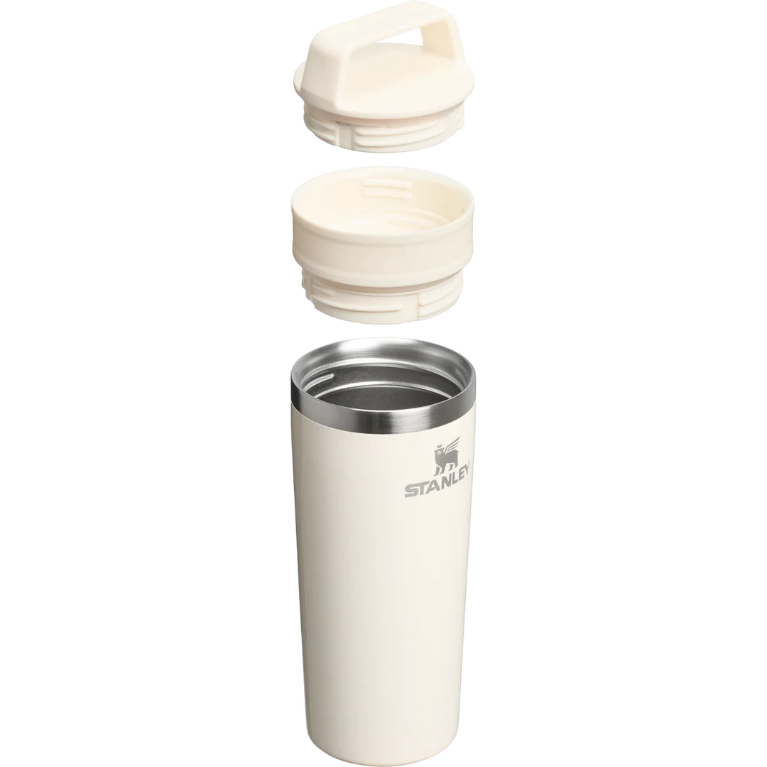 Stanley 1913 México cream travel mug with two-part lid, 473ml, stainless steel, double-wall vacuum insulation.