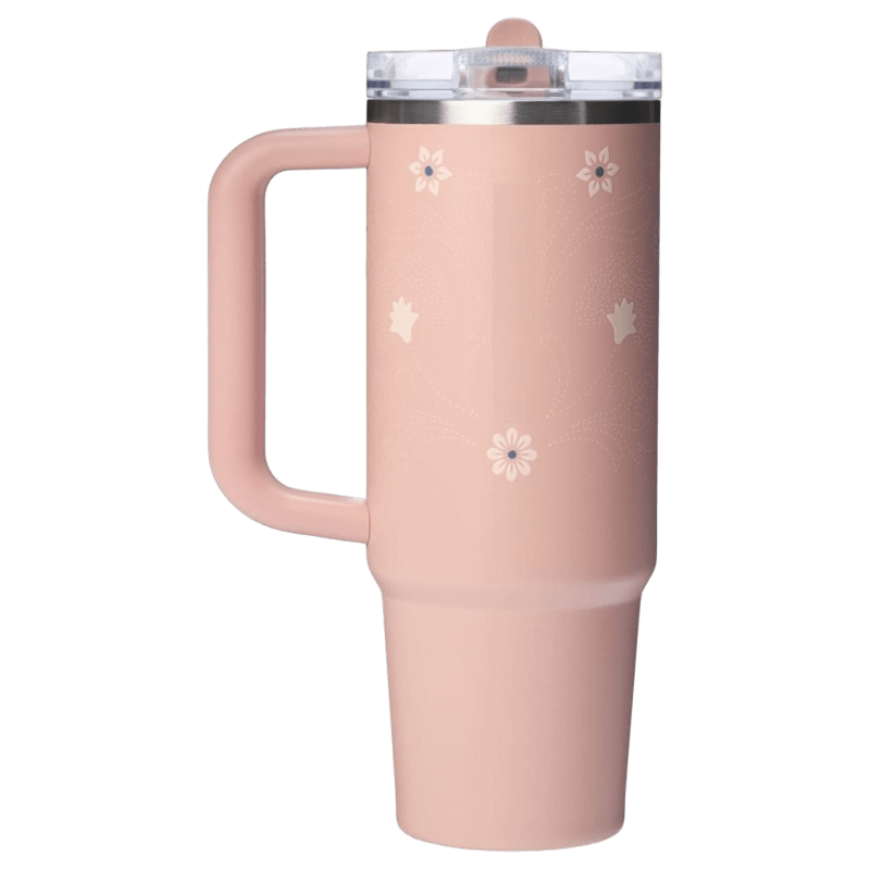 Stanley Quencher ProTour Flip Straw Tumbler Pink Dusk Stitch | 887ML